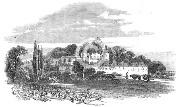 The Chateau Lafitte, Medoc, near Bordeaux, 1854. Creator: Edmund Evans.
