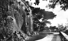 The Chateau Waterfall, Nice, South of France, early 20th century