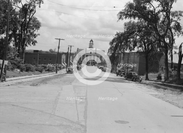 The Chatham County courthouse, Pittsboro, North Carolina, 1939. Creator: Dorothea Lange.