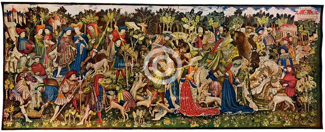 The Chatsworth Hunting Tapestries, second of the series, 1930. Artist: Unknown