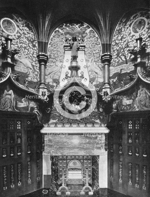 The Chaucer Room, Cardiff Castle, Wales, 1924-1926. Artist: HN King