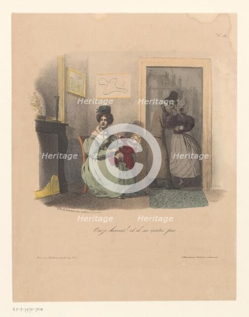 The cheated wife, 1830-1831. Creators: Anon, Nicolas-Louis Delaunois, Martinet Hautecoeur.