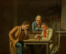 The Checker Players, 1850. Creator: George Caleb Bingham