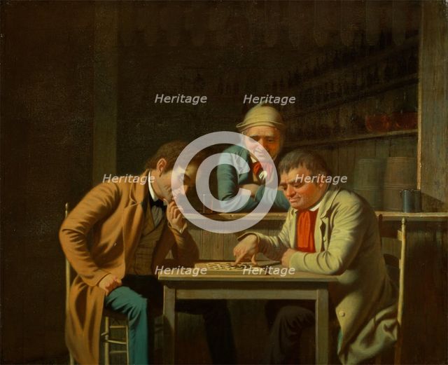 The Checker Players, 1850. Creator: George Caleb Bingham.