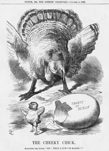 The Cheeky Chick 1885. Creator: Joseph Swain