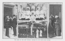 The Chefs of the Lost Titanic and Visitors to the White Star Offices April 20, 1912. Creator: Unknown