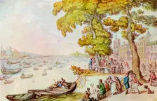 The Chelsea Mall 1929. Artist: Thomas Rowlandson