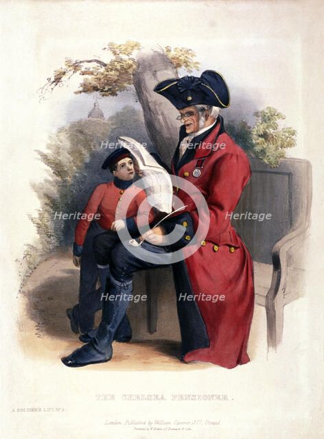  'The Chelsea Pensioner', Chelsea, London, c1840. Artist: Anon