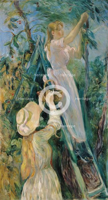 The Cherry Pickers (Le Cerisier), 1891. Artist: Morisot, Berthe (1841-1895)