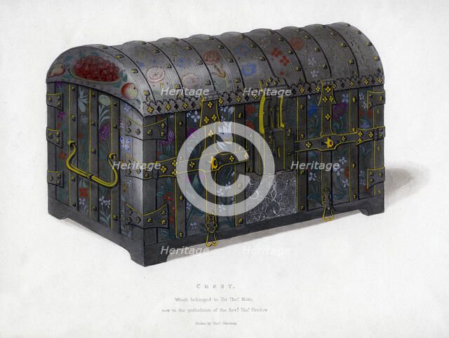 The chest of Sir Thomas More, 19th century.Artist: Thomas Gwennap
