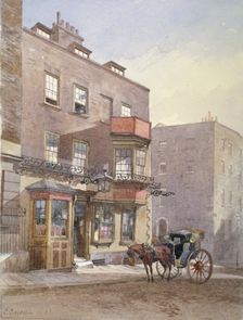 The Cheshire Cheese Tavern, Surrey Street, Westminster, London, 1883. Artist: John Crowther
