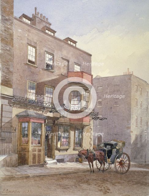 The Cheshire Cheese Tavern, Surrey Street, Westminster, London, 1883. Artist: John Crowther