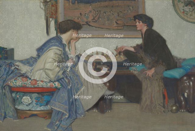 The Chess Game, c1910s. Creator: Emile Vloors.