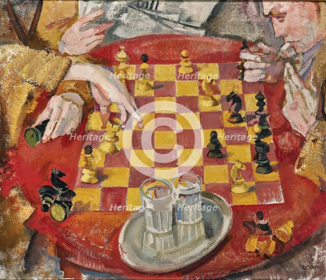 The Chess game, c1935. Creator: Oppenheimer; Max (1885-1954).