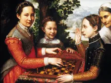 The Chess Game (Portrait of the artist's sisters playing chess), 1555