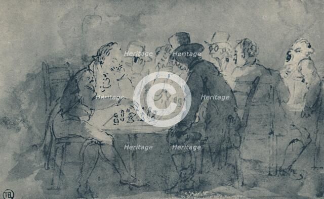 'The Chess Players', 1948. Artist: Thomas Rowlandson.
