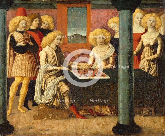 The Chess Players, ca. 1475. Creator: Liberale da Verona.