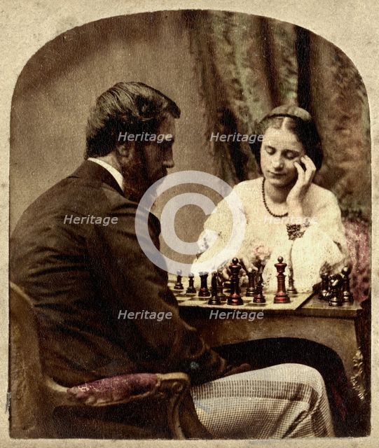 The Chess Players. Artist: Unknown