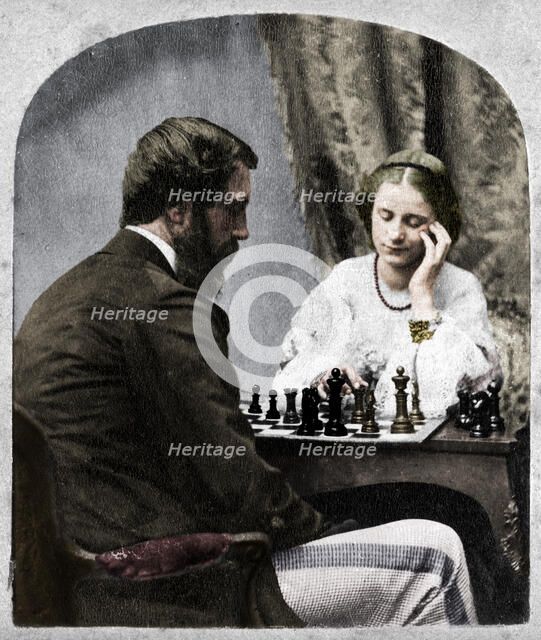 The Chess Players. Artist: Unknown.