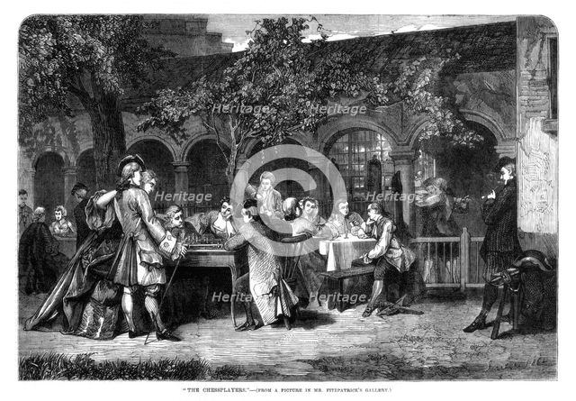 'The Chessplayers', 1864. Artist: Unknown