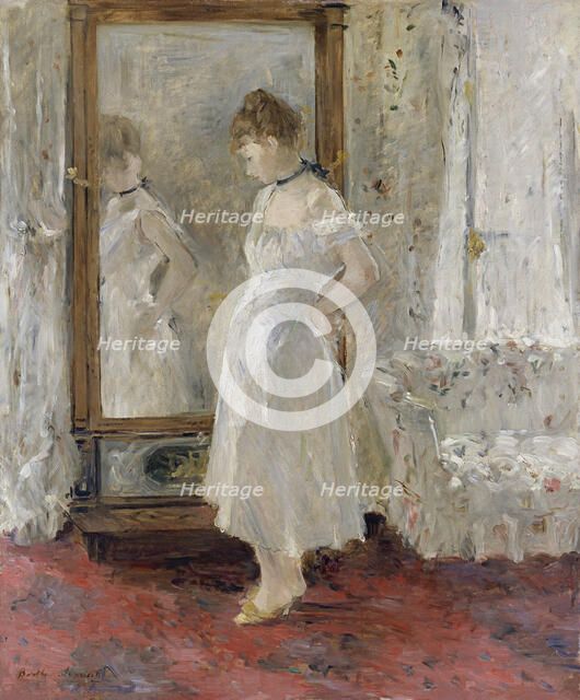 The cheval glass, 1876. Artist: Morisot, Berthe (1841-1895)