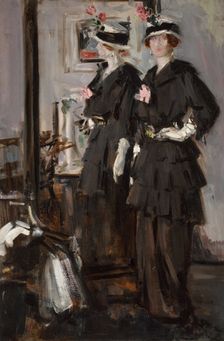 The cheval glass, c1915. Creator: Cadell, Francis Campbell Boileau (1883-1937)
