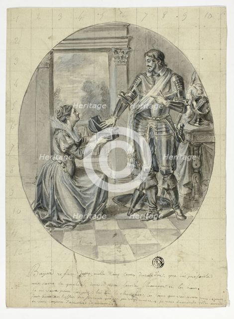 The Chevalier Bayard Refusing 2500 Gold Ducats, n.d. Creator: Unknown.