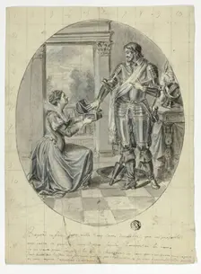 The Chevalier Bayard Refusing 2500 Gold Ducats, n.d. Creator: Unknown