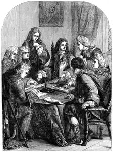 The Chevalier de St George and his council, early 18th century, (19th century)