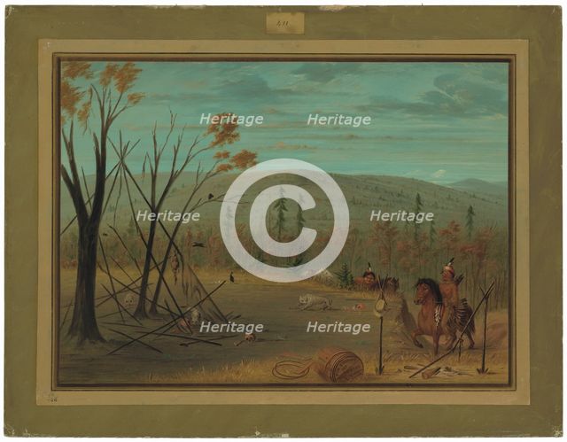 The Cheyenne Brothers Returning from Their Fall Hunt, 1861/1869. Creator: George Catlin.