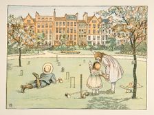 The Chimney Sweep, from Four and Twenty Toilers, pub. 1900 (colour lithograph)
