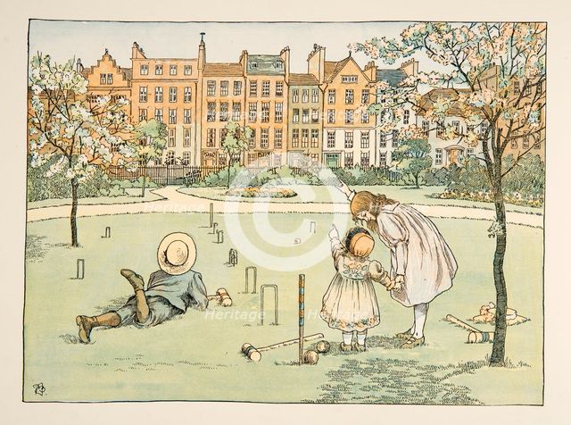 The Chimney Sweep,  from Four and Twenty Toilers, pub. 1900 (colour lithograph)