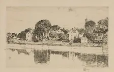 The Chimneys, Portsmouth, 1915. Creator: Frederick Childe Hassam