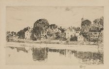 The Chimneys, Portsmouth, 1915. Creator: Frederick Childe Hassam