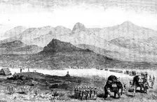 The Chin-Lushai Expedition: view of the Chin Hills from Kolymyo, 1890. Creator: R. Taylor