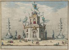 The Chinèa (Festa della Chinea) in Rome, 1753-1759. Creator: Vasi, Giuseppe (1710-1782)