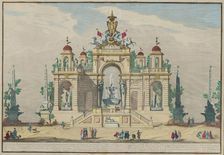 The Chinèa (Festa della Chinea) in Rome, 1753-1759. Creator: Vasi, Giuseppe (1710-1782)