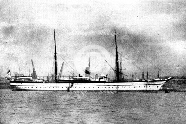 The Chinese Crisis: H.M.S. Humber, screw store-ship, British Squadron..., 1898. Creator: Symonds.