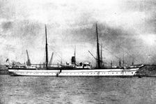 The Chinese Crisis: H.M.S. Humber, screw store-ship, British Squadron..., 1898. Creator: Symonds