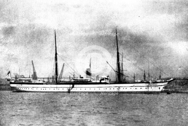 The Chinese Crisis: H.M.S. Humber, screw store-ship, British Squadron..., 1898. Creator: Symonds.