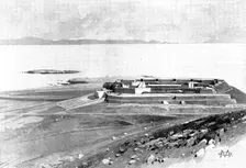 The Chinese Crisis: interior of Talien-Wan Fort, 1898. Creator: Unknown