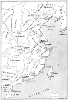 The Chinese Crisis: positions of Port Arthur and Kiau-Chiau, occupied by Russia and Germany, 1898. Creator: Unknown