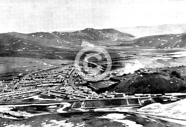 The Chinese Crisis: Port Arthur, occupied by the Russian Fleet: view...from the west, 1898. Creator: Unknown.