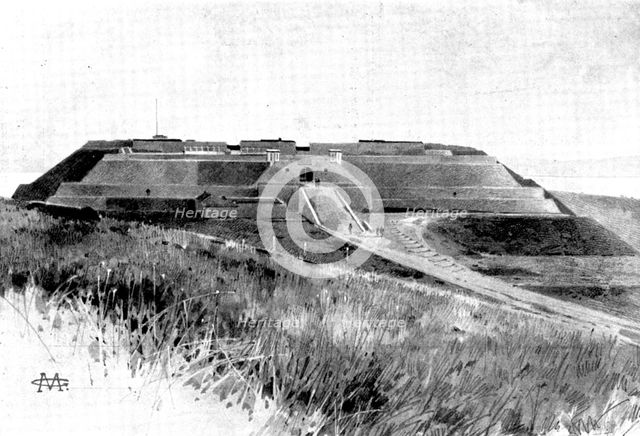 The Chinese Crisis: the fort on Talien-Wan Bay..., 1898. Creator: Unknown.