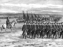 The Chinese Army; Review of Troops in new uniforms recently adopted by Government, 1891. Creator: Unknown