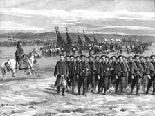 The Chinese Army; Review of Troops in new uniforms recently adopted by Government, 1891. Creator: Unknown