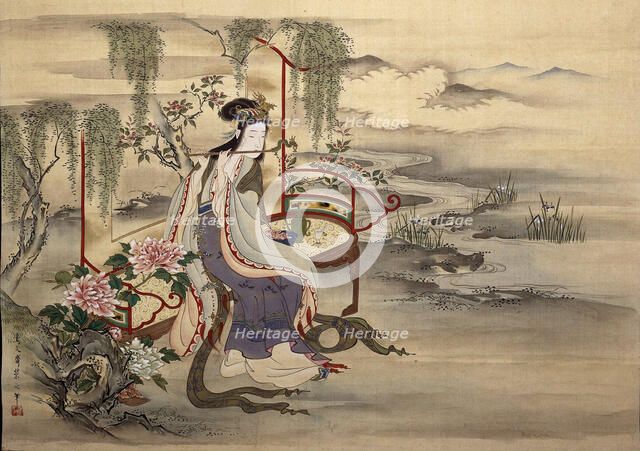 The Chinese beauty Yang Guifei, ca 1810-1815. Creator: Eishi, Chobunsai (Hosoda) (1756-1829).
