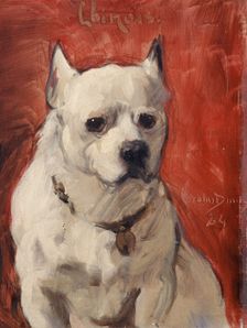 The "Chinese" dog, 1884. Creator: Charles Emile Auguste Carolus-Duran