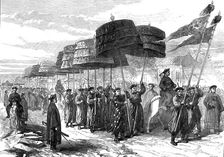 The Chinese Imperial Marriage at Pekin: procession from the Imperial Palace..., 1872. Creator: R. H.