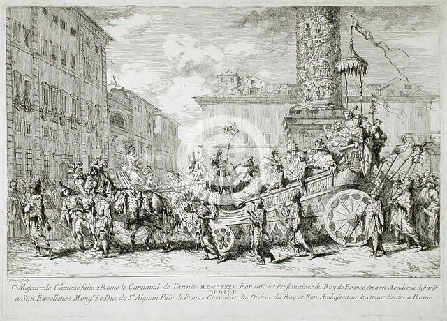 The Chinese Masquerade, 1735. Creator: Jean-Baptiste-Marie Pierre.